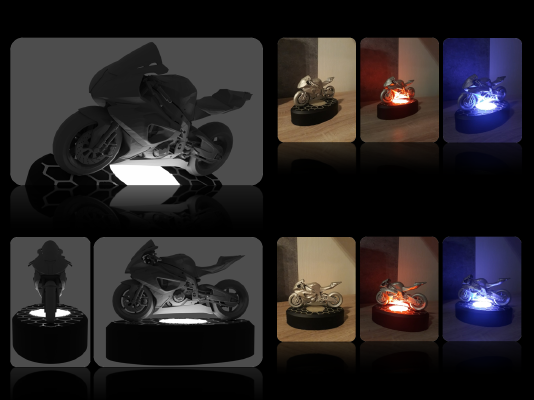  #Lamp #Stand for #BMW S1000 model | 3d print model