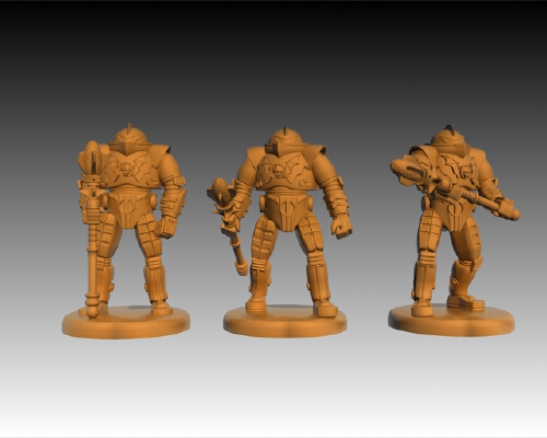 Horde Trooper (more poses) Masters Of the Universe - Miniature | 3d print model