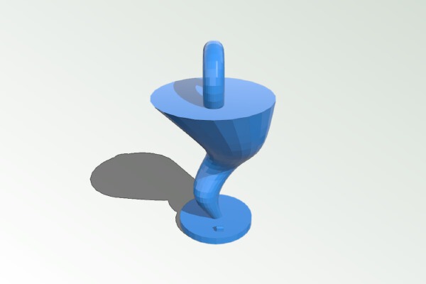 Tornado Keychain | 3d print model