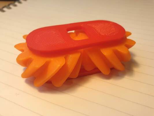 Helical Gear Fidget Toy | 3d print model
