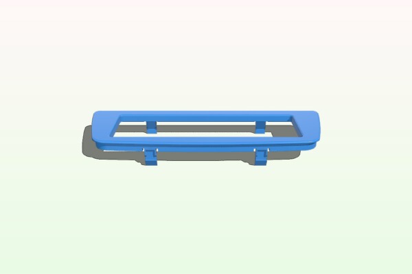 1-DIN frame for Peugeot 107, Toyota Aygo or Citroën C1 | 3d print model