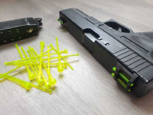 WE G17 "Fiber Optic" Sights | 3d print model