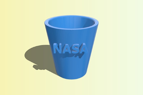 NASA Shot Glass | 3d print model