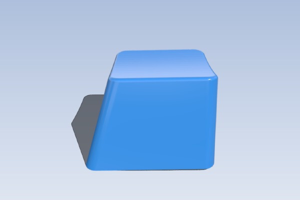 Apple IIe Keyboard Cap - top row | 3d print model