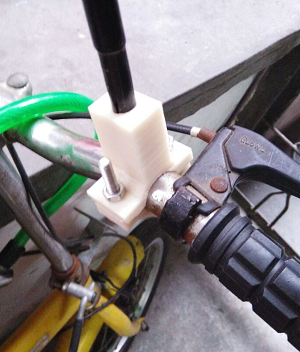 bike umbrella clip or mount finish by one day. | 3d print model