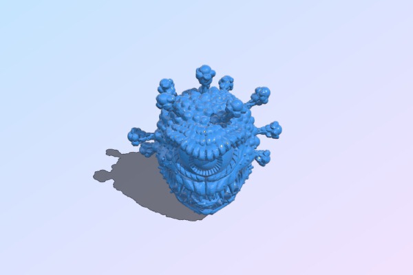 corona beholder - dnd - monster - aberration | 3d print model