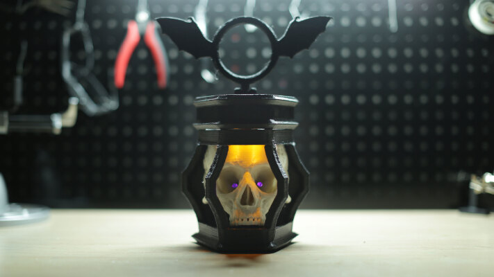 LED Skull Lantern | 3d print model