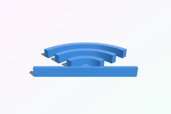 Wifi Table Statue | 3d print model