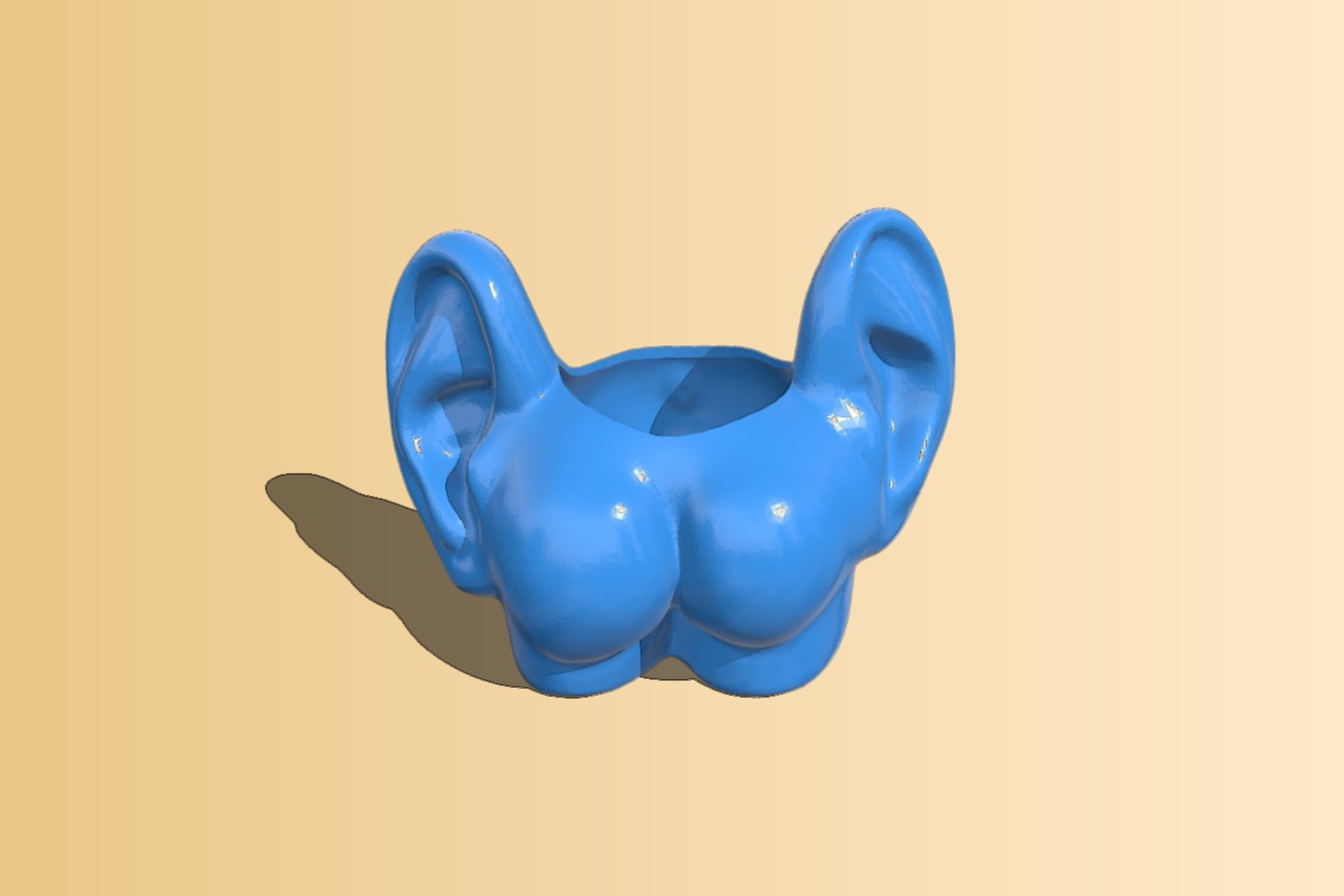 Arsch mit Ohren Blumentopf - ass with ears flower pot