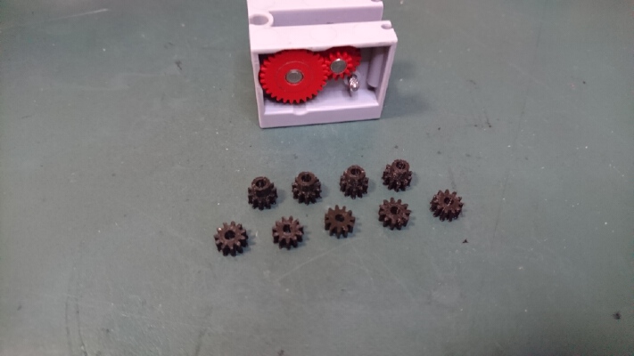 fischertechnik mini motor replacement gears | 3d print model