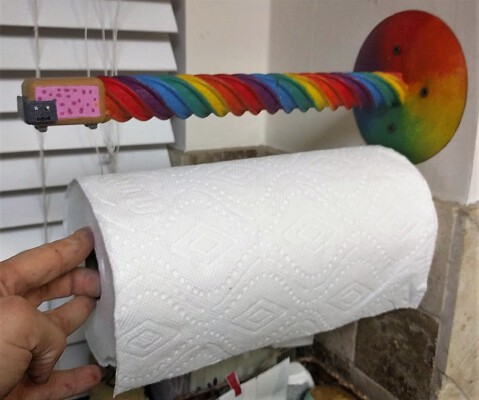 Nyan Cat Paper Towel Holder | 3d print model