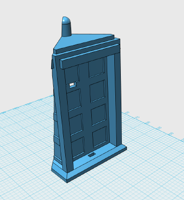 Tardis phone charging station (corner) | 3d print model