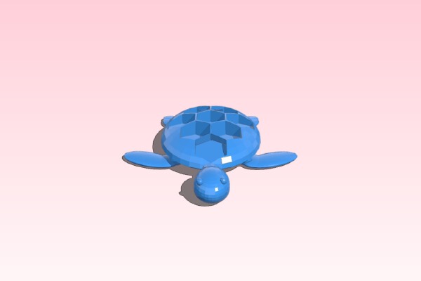 The magical turtle boat | 3d print model
