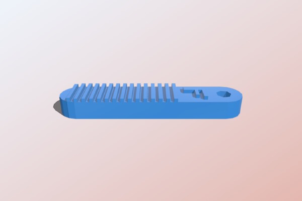 3d image of a chewable necklace pendant | 3d print model