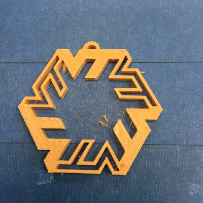 VT Snowflake ornament | 3d print model