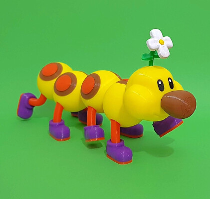 Wiggler from Mario games | 3d print model