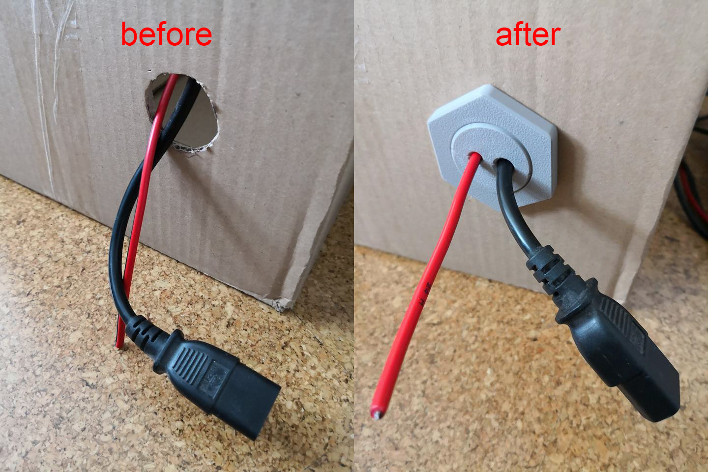 cables through the wall - thing (with step files)