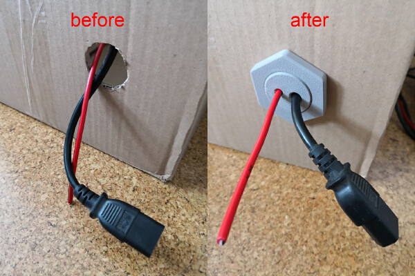 cables through the wall - thing (with step files) | 3d print model