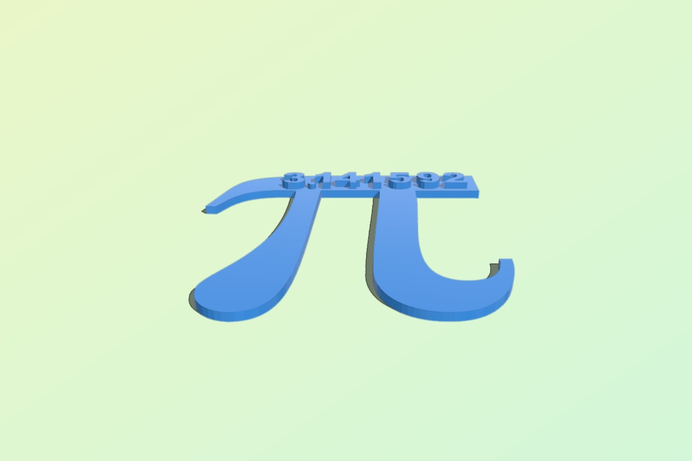 pi with digits