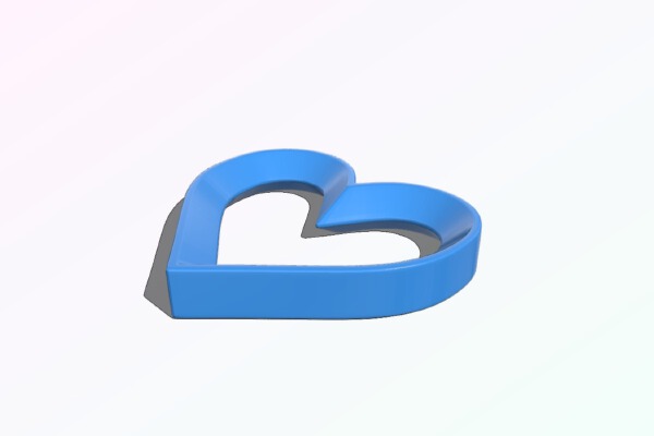 Heart Spanish Corazón | 3d print model