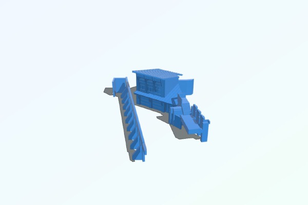 Residential Model- lower quarters | 3d print model