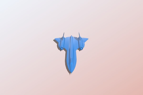 Aircraft SR 71 BlackBird | 3d print model