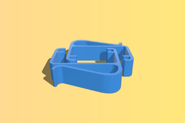 4040 and 8040 Extrusion Cable Clip 40x40x8 80x40x8 | 3d print model