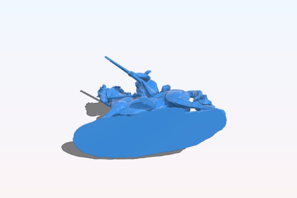 Native Sioux Warrior Rider | 3d print model