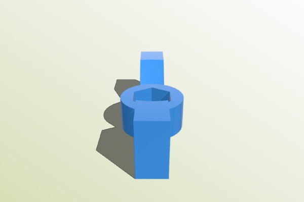 Butterfly for hex cap screw | 3d print model