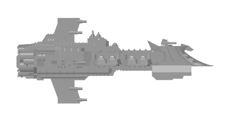 Imperial sub-warp battlecruiser | 3d print model