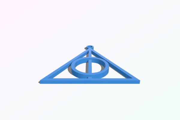 Deathly hallow triangle | 3d print model