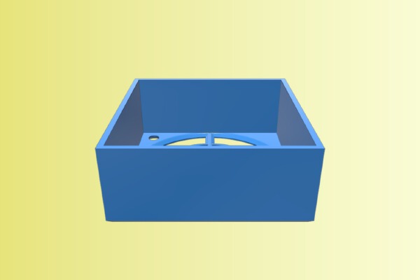 Ender 3 PSU fan cover for external mounting | 3d print model