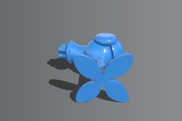 Gatling Pea | 3d print model