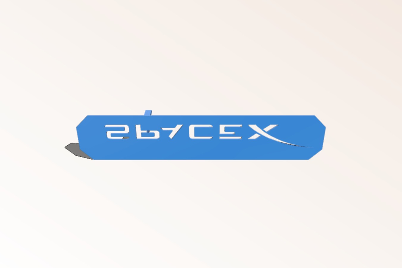SpaceX Logo Stencil