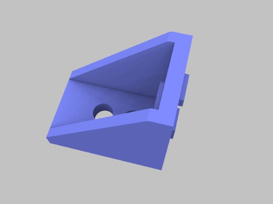 Extrusion Bracket (Gusset) 26018 from Inventables | 3d print model