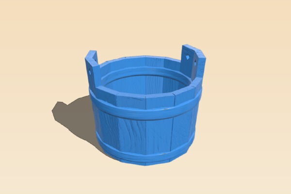 Skyrim Wooden Bucket | 3d print model