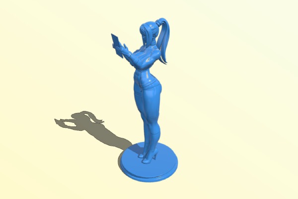 Girl using ipad B0012402 3d model file for 3d printer | 3d print model