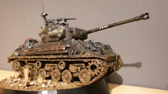 Fury (Sherman tank, ±1:30 scale) | 3d print model