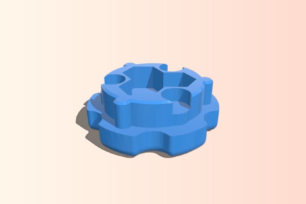Screwdriver with bits in the handle | 3d print model