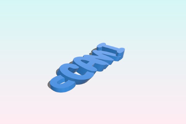 CAMI Keyring _ Keyfob | 3d print model