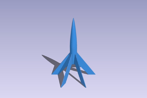 Scoot 13mm rocket | 3d print model