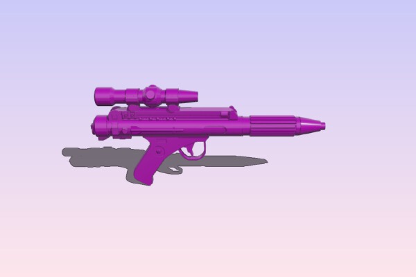 DH-17 blaster high details - import from sketchfab! | 3d print model