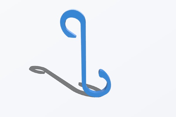 Christmas Ball hook | 3d print model