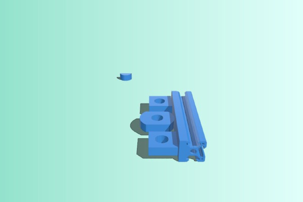 SLA_DLP plate connector | 3d print model