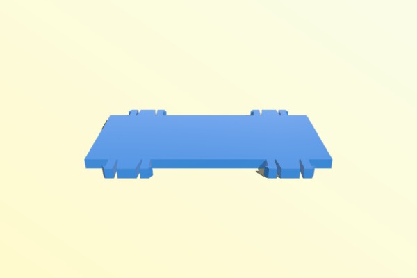 Wall Mounted Holder for iPad With Cover | 3d print model