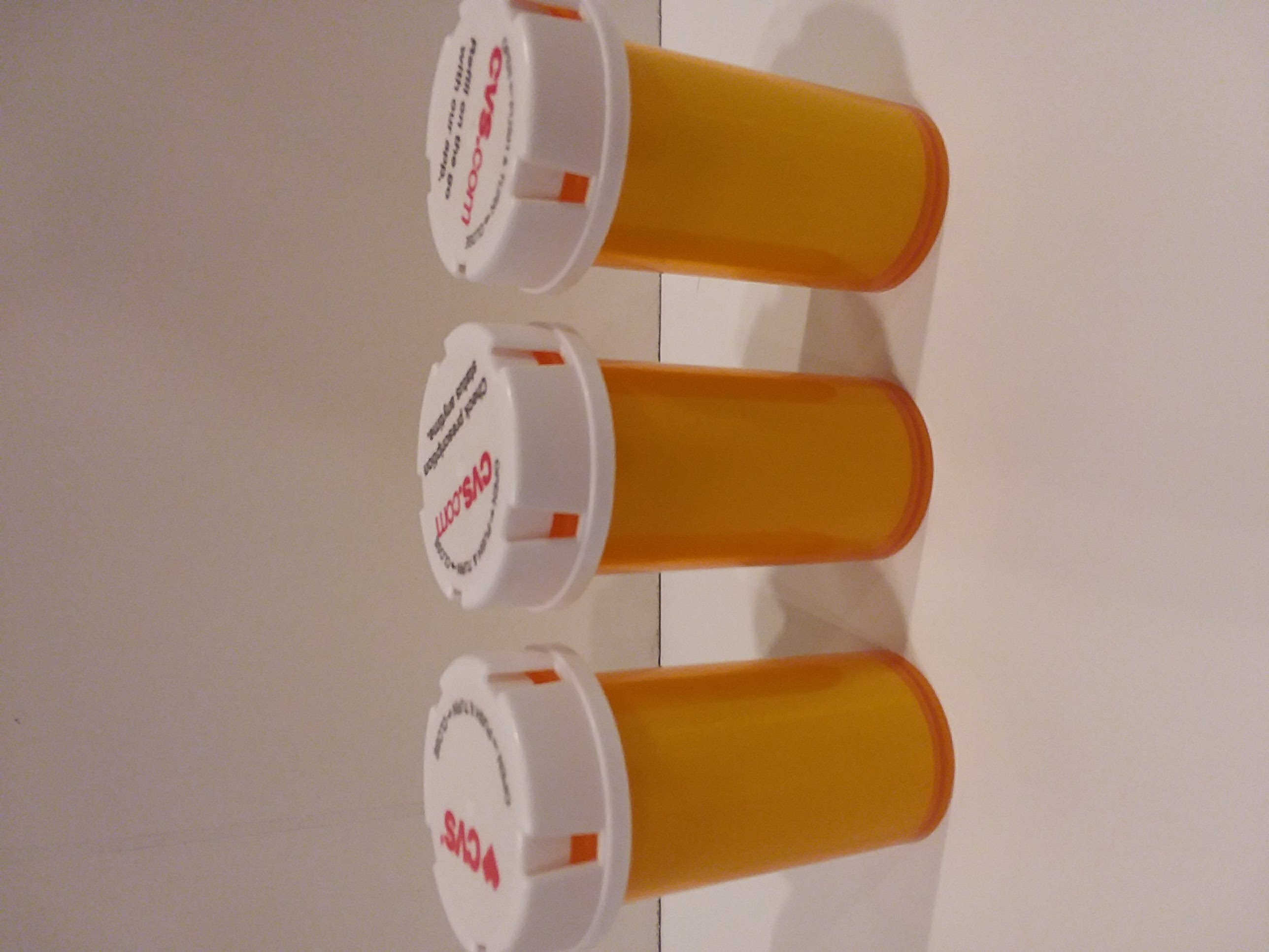 Medicine Rx Pill Bottle Organizers - 13d size bottle