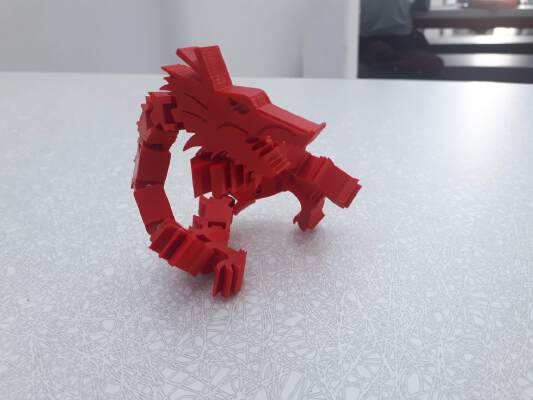 Flexi Chinese Dragon | 3d print model