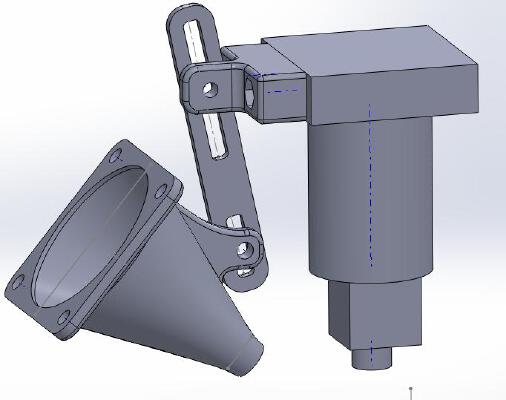 adjustable fan duct for prusa i3 rework | 3d print model