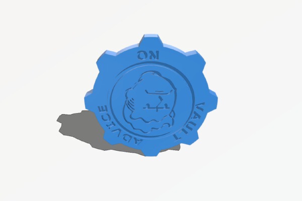 Fallout Decision Coin - Thicker Engraving | 3d print model