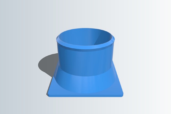 120mm Fan to 100mm Duct with 12mm Magnets for attachment | 3d print model